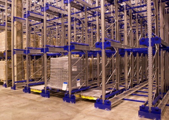 Автоматизированные  стеллажные системы с радио шаттлами PALLET SHUTTLE