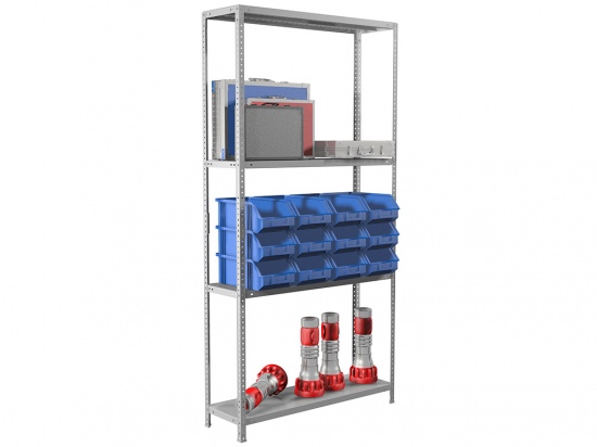 Стеллаж металлический MS Standart 185KD/70х30/4